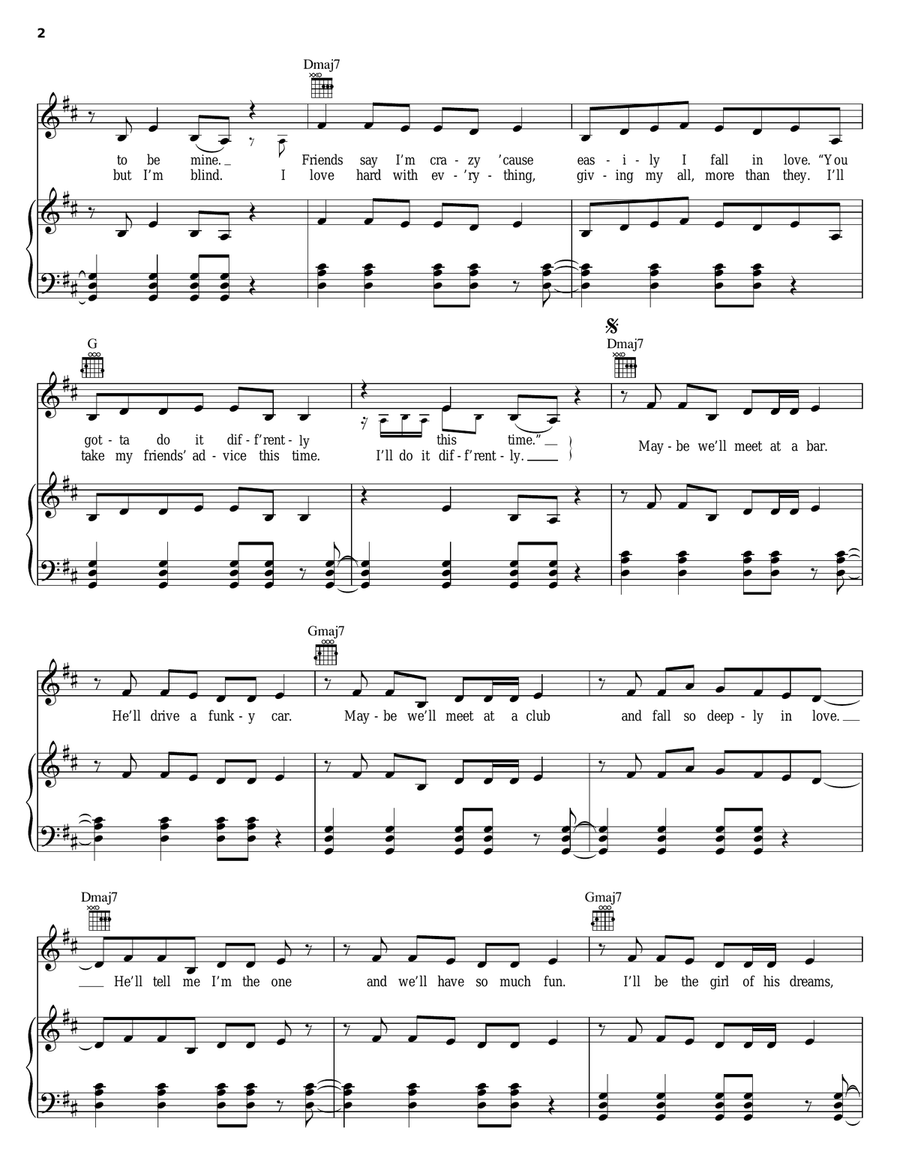 Someone To Call My Lover Piano, Vocal, Guitar scores gallery preview page 2