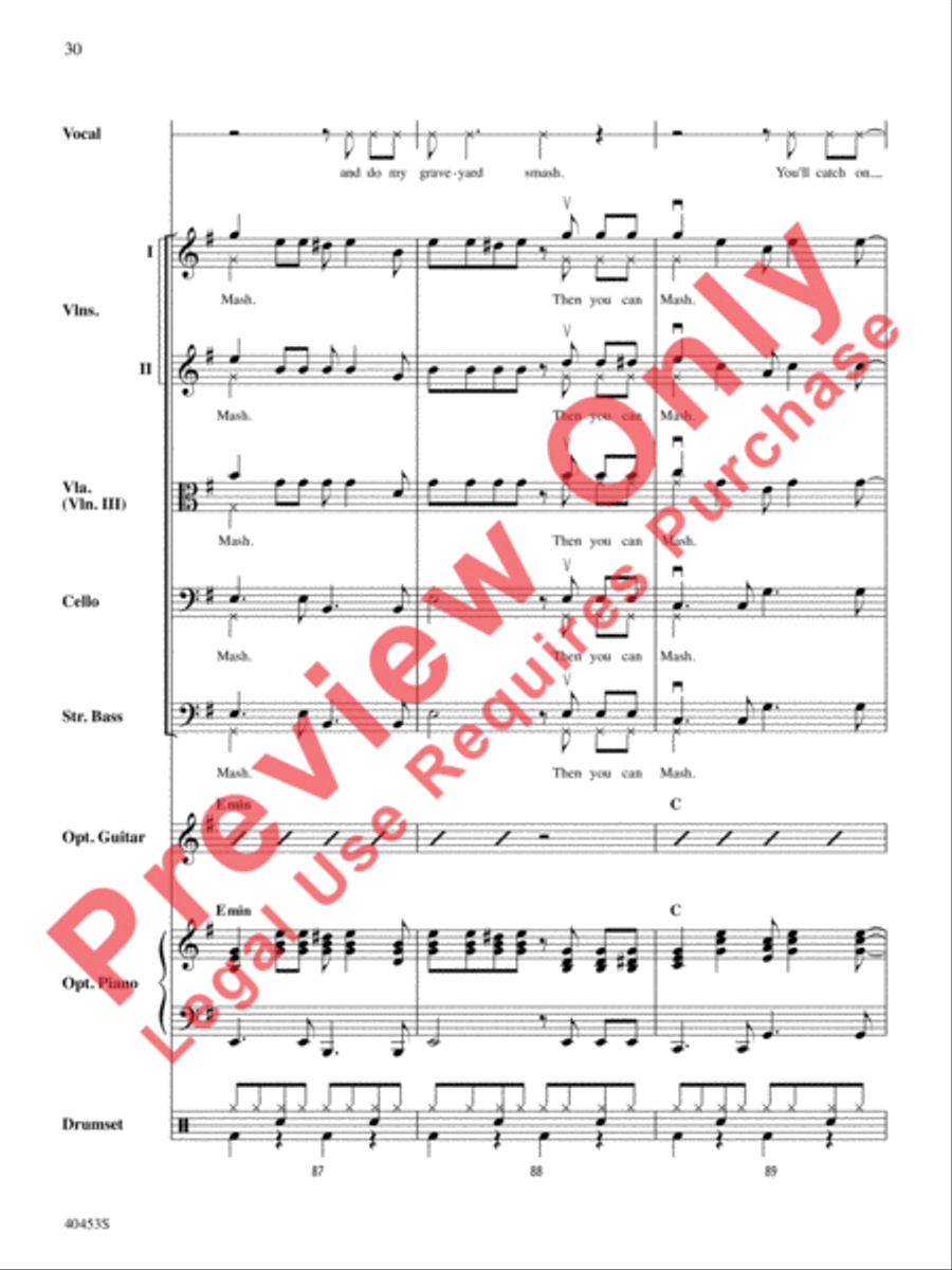 Monster Mash String Orchestra scores gallery preview page 31