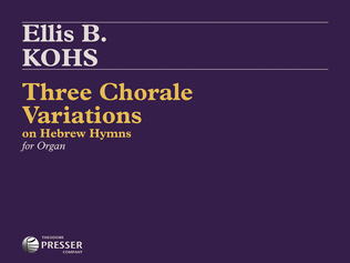 Book cover for 3 Chorale Variations