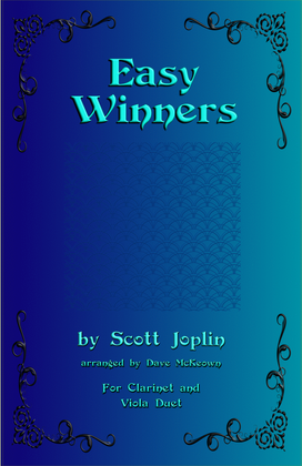 Book cover for The Easy Winners, Duet for Clarinet and Viola