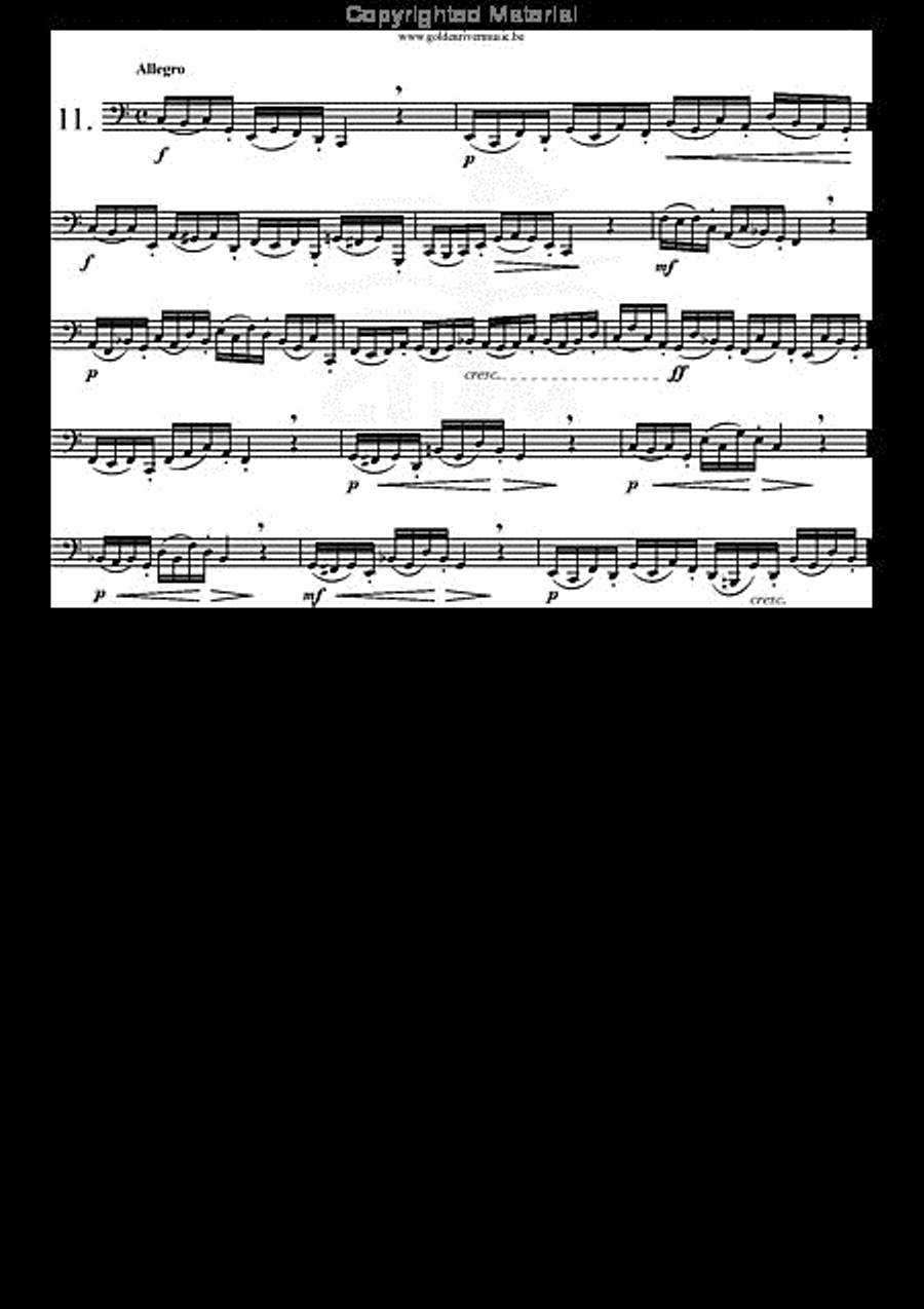 34 Studies for Tuba Volume 1 Tuba scores gallery preview page 12