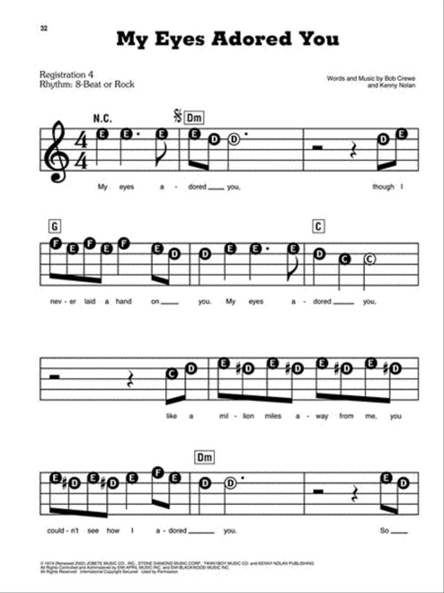Jersey Boys Electronic Keyboard scores gallery preview page 4