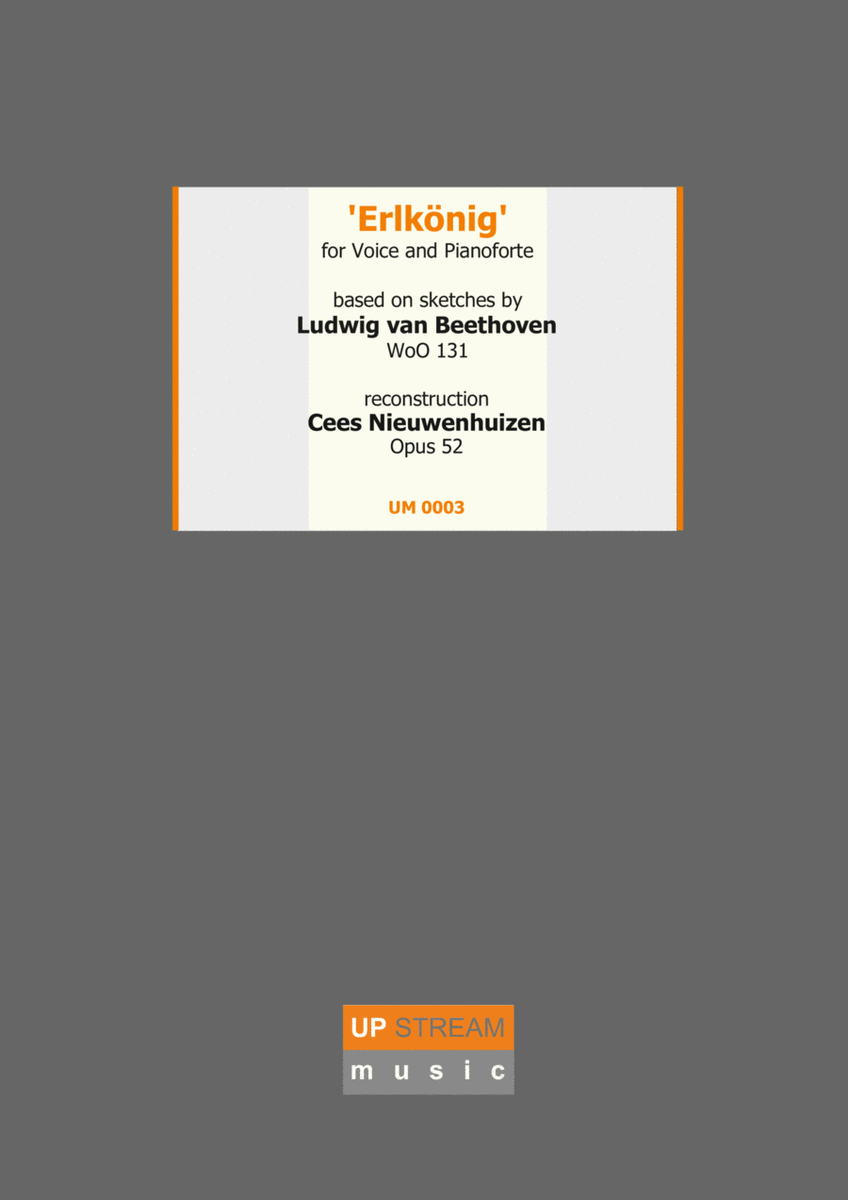 ‘Erlkönig’ for voice and Pianoforte - Based on sketches by Ludwig van Beethoven WoO 131 image number null
