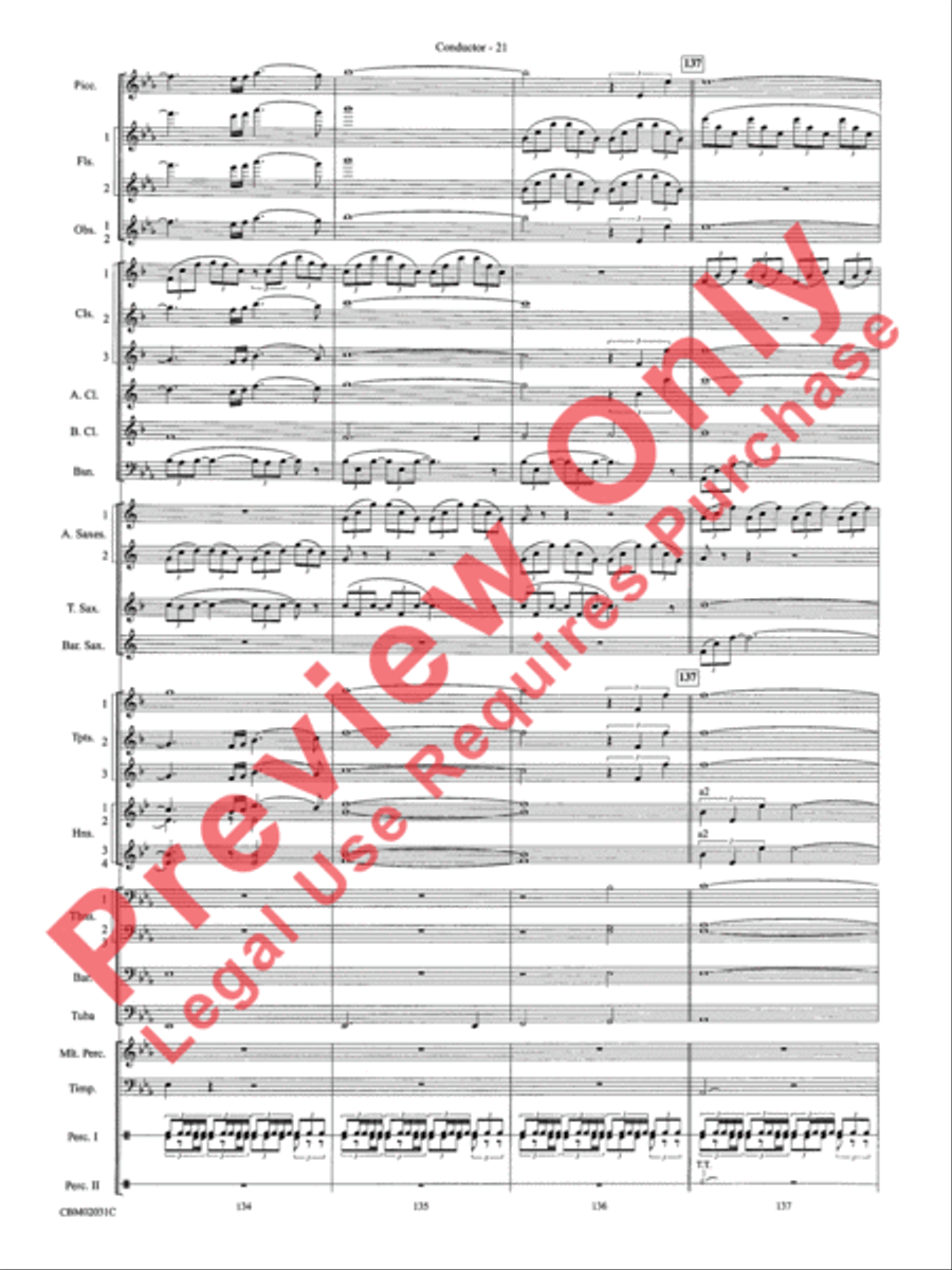 Band of Brothers, Symphonic Suite from Concert Band scores gallery preview page 24