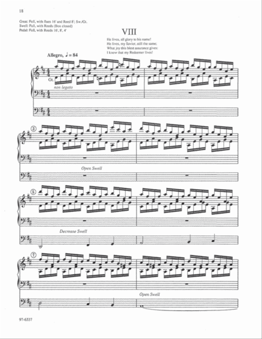 Partita on Duke Street (Rotermund) Organ scores gallery preview page 9