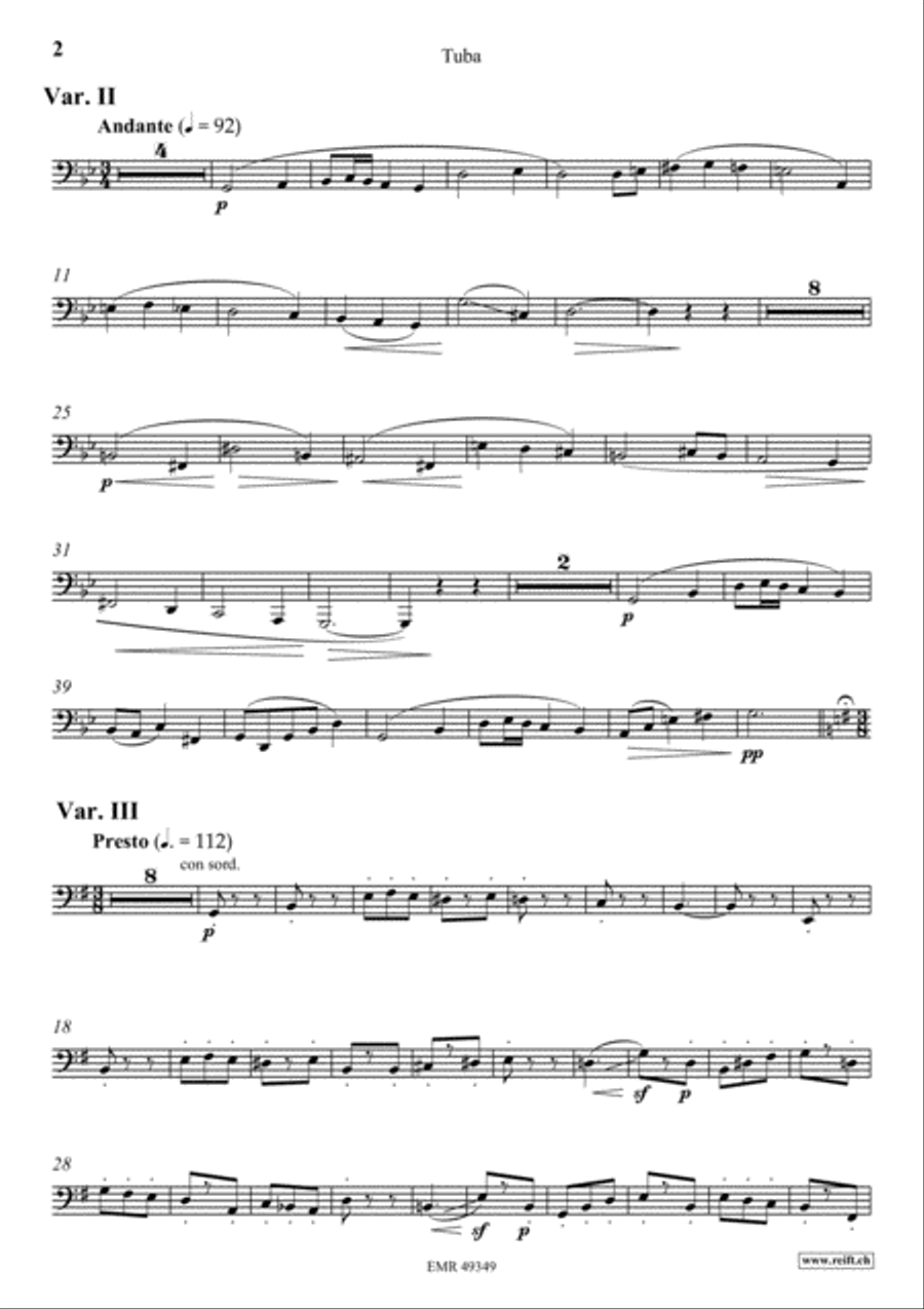Zurcher Marsch Zurcher Marsch Tuba scores gallery preview page 3
