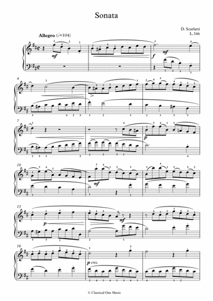 Scarlatti-Sonata in B-minor L.346 K.408(piano) image number null