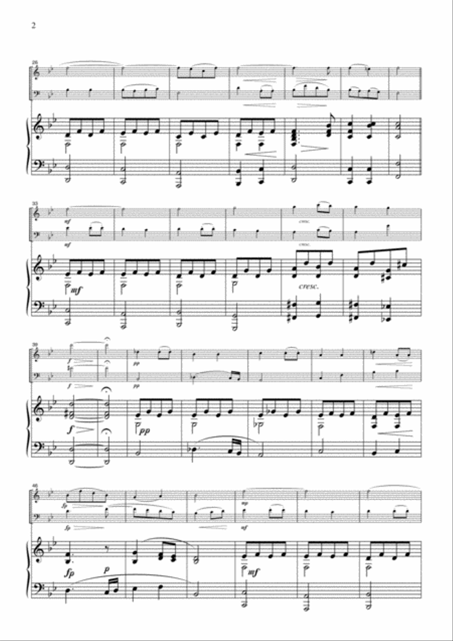 Entr'acte No.3 from Rosamunde, for piano trio, PS103 Piano Trio scores gallery preview page 2