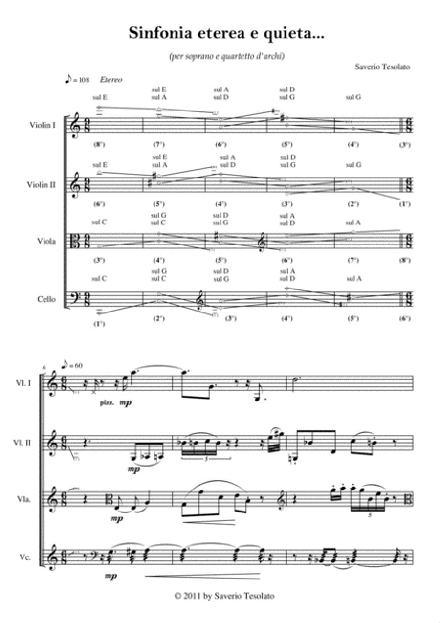 Sinfonia eterea e quieta... Chamber Orchestra scores gallery preview page 4