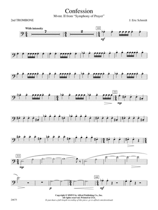 Confession (Movement 2 of Symphony of Prayer): 2nd Trombone