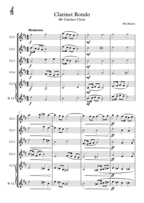 Clarinet Rondo - Five part clarinet choir