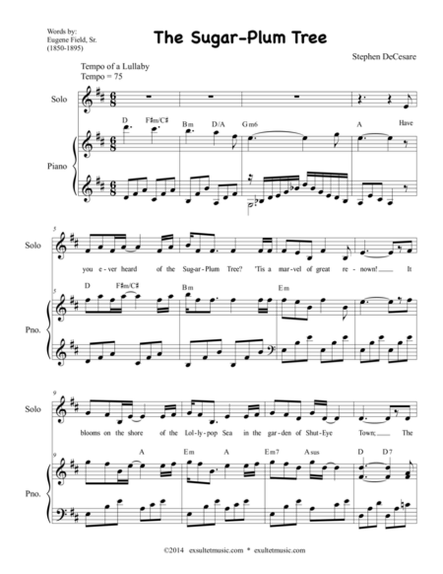 The Sugar-Plum Tree (Solo with SATB) image number null