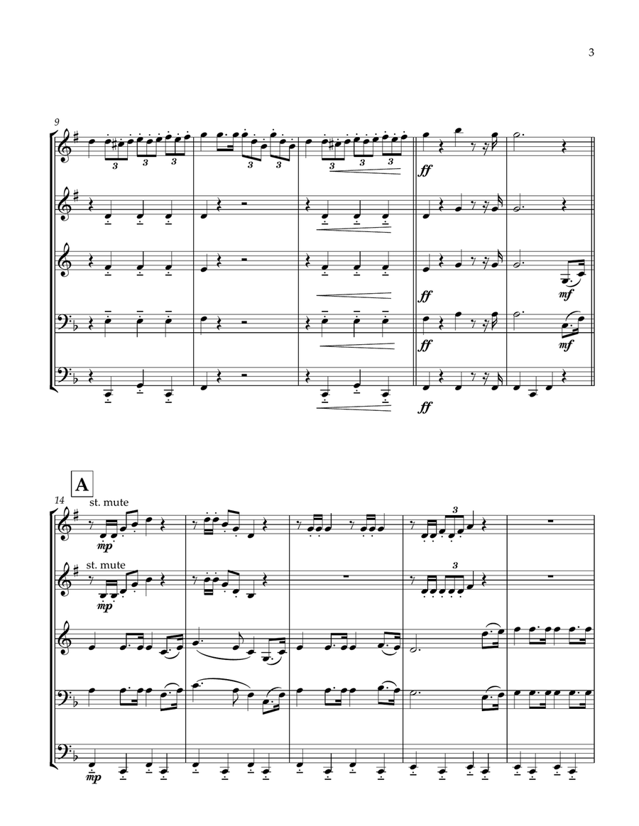 Azores Regional Anthem for Brass Quintet image number null