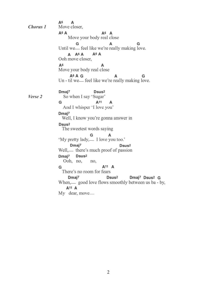 Move Closer Electric Guitar scores gallery preview page 2