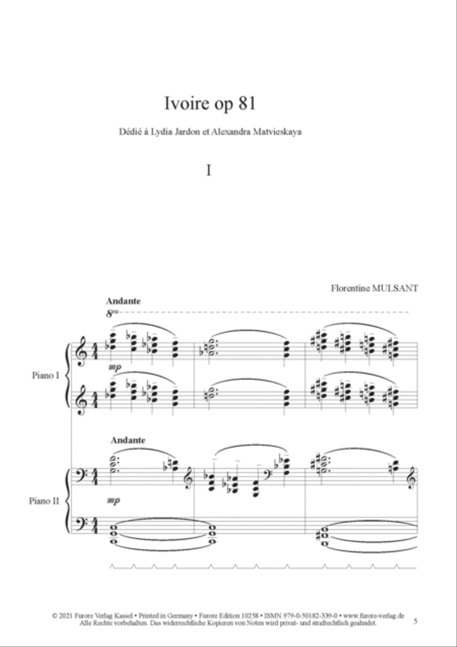 Ivoire Ivoire Piano Solo scores gallery preview page 2