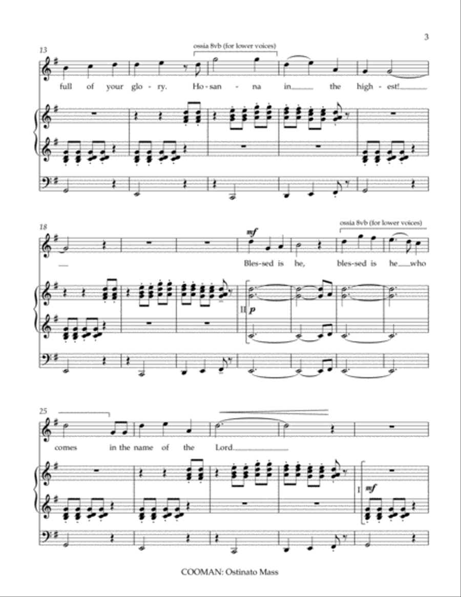 Ostinato Mass Ostinato Mass Voice scores gallery preview page 3