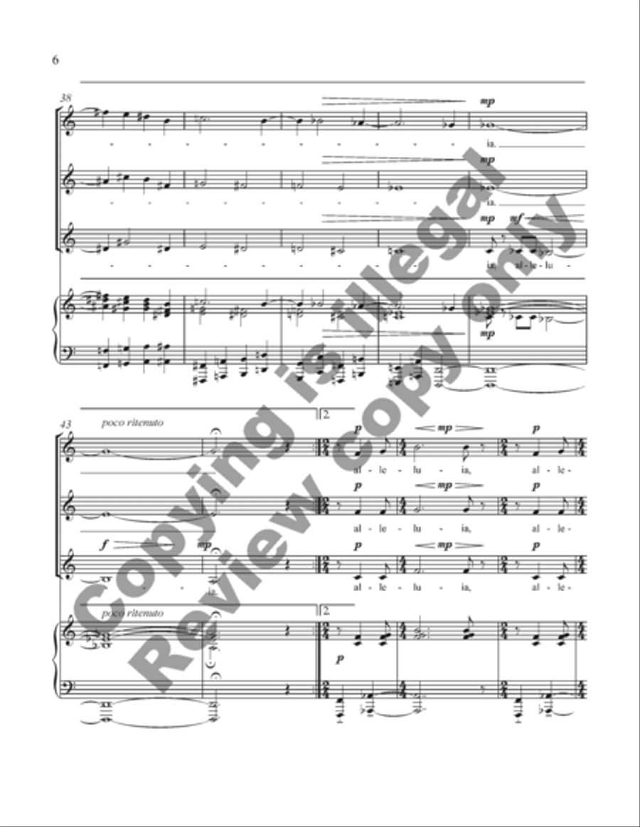 Alleluia Alleluia 3-Part scores gallery preview page 12