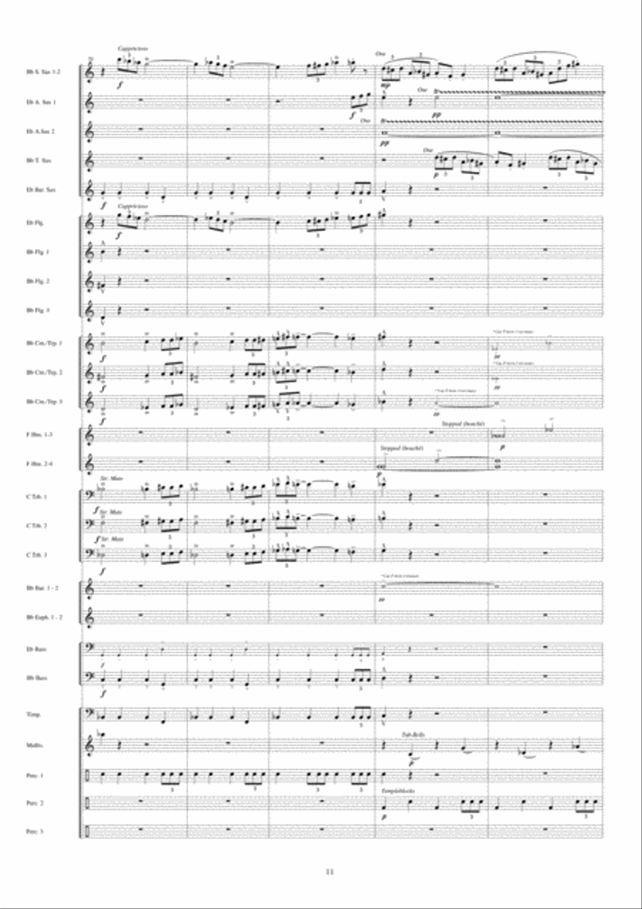 Jericho Fanfare Band scores gallery preview page 12