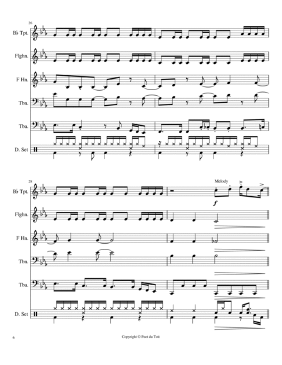 Ebony And Ivory Small Ensemble scores gallery preview page 6