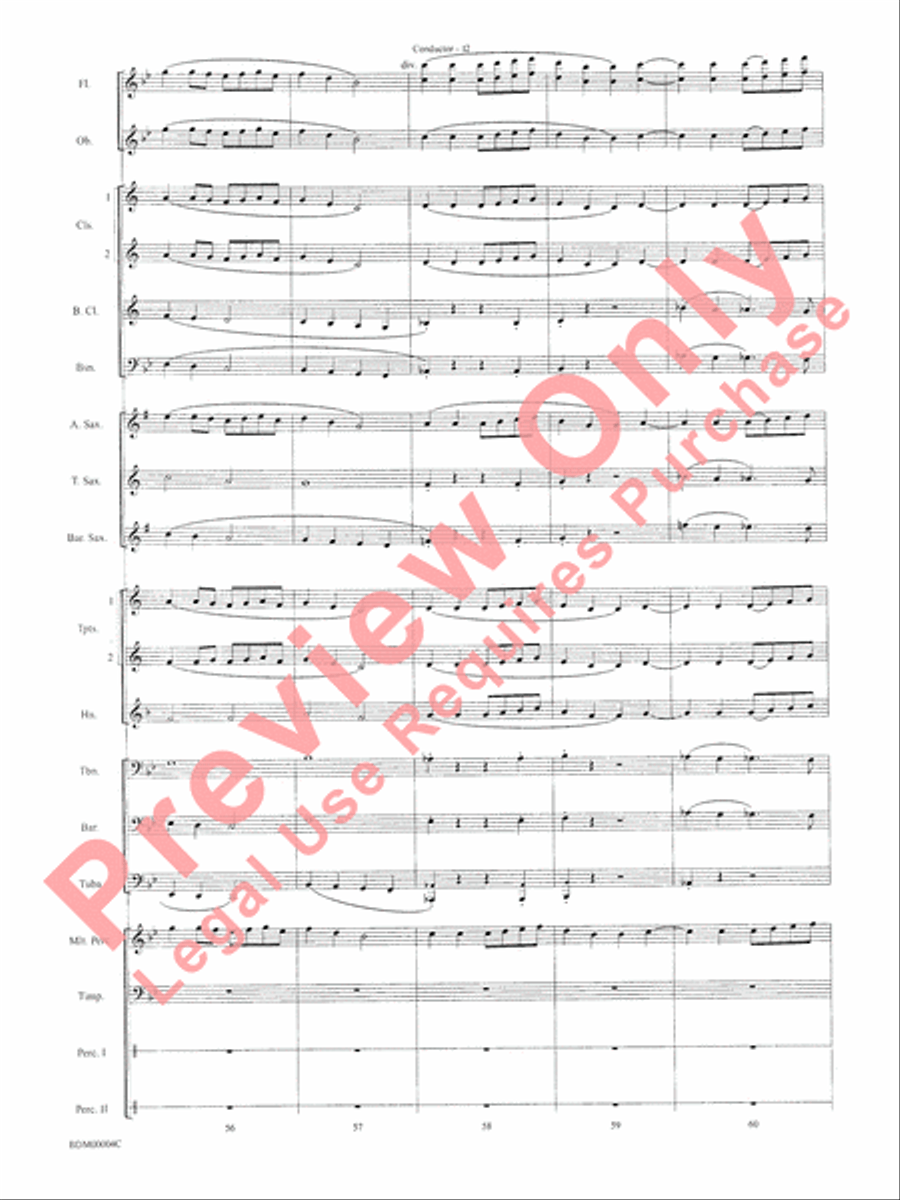 Paths of Glory Concert Band scores gallery preview page 14
