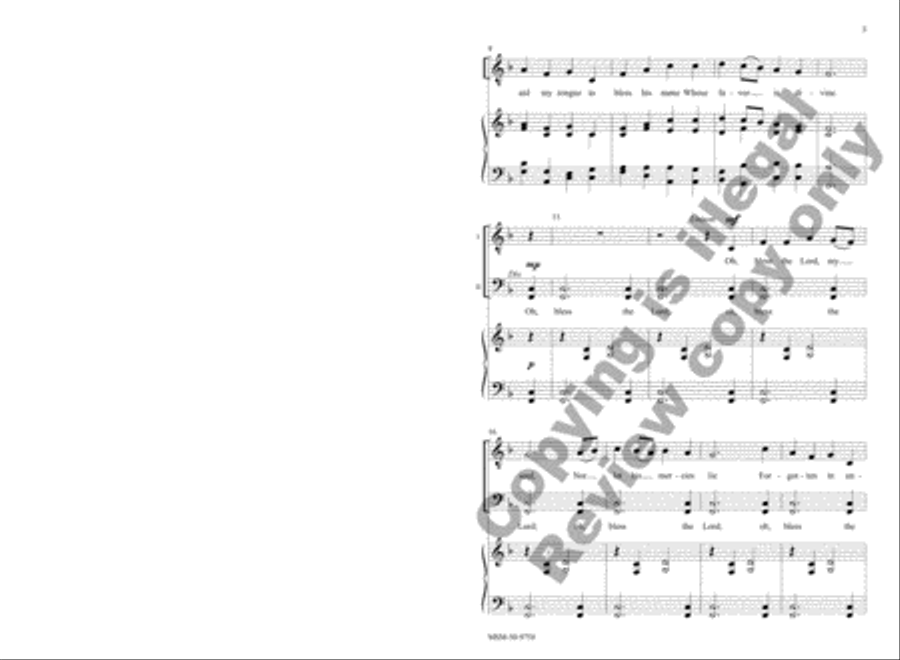 Oh, Bless the Lord, My Soul 3-Part scores gallery preview page 3