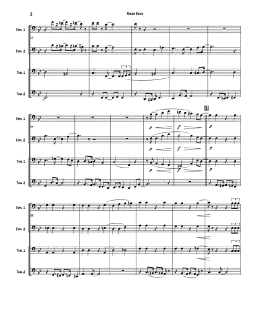 Rubber Duckie Brass Ensemble scores gallery preview page 2