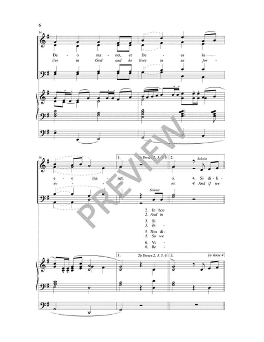 Deus Caritas Est 4-Part scores gallery preview page 8