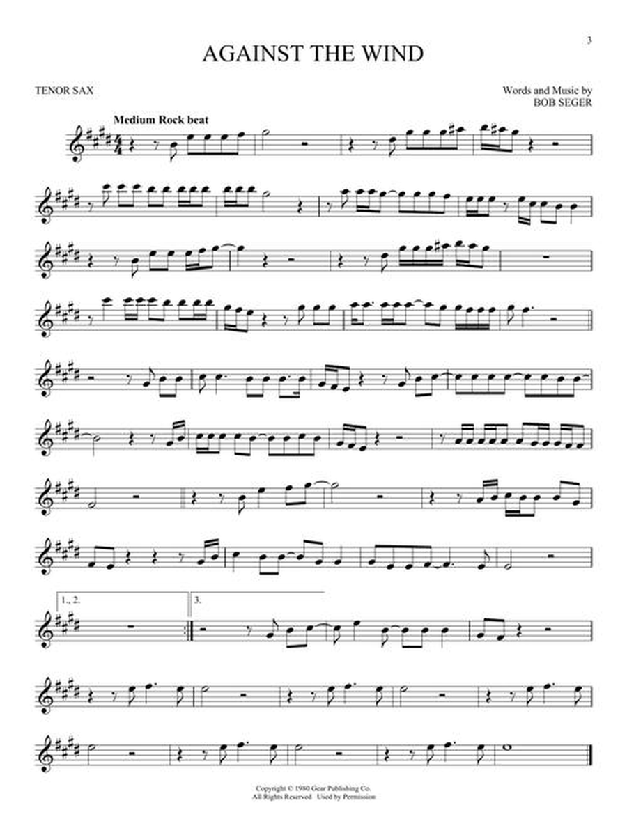 101 Simple Songs Tenor Saxophone scores gallery preview page 4