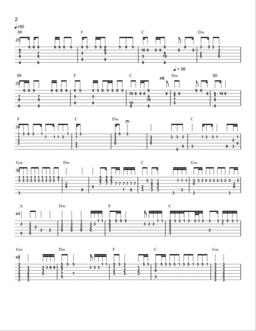 Text Book Acoustic Guitar scores gallery preview page 2