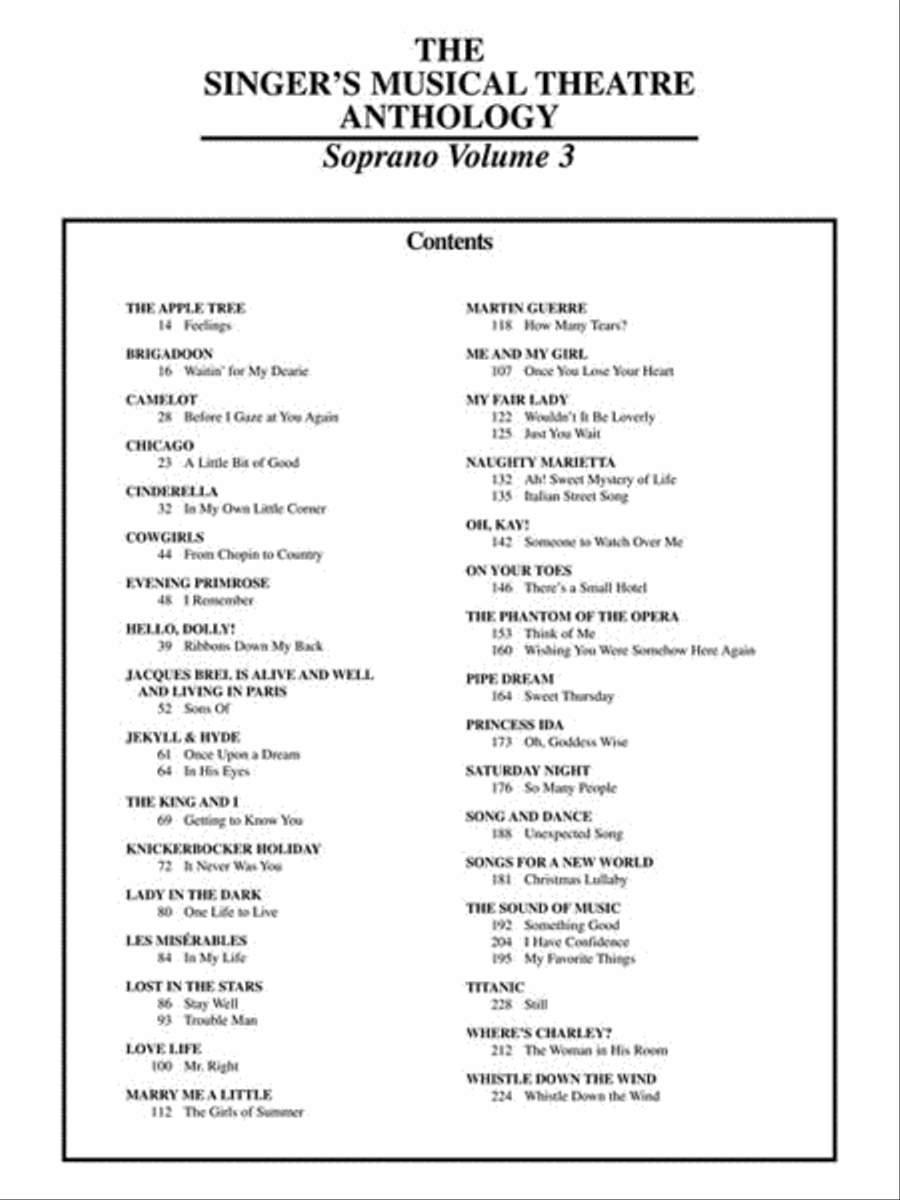 The Singer's Musical Theatre Anthology – Volume 3 Voice Solo scores gallery preview page 4