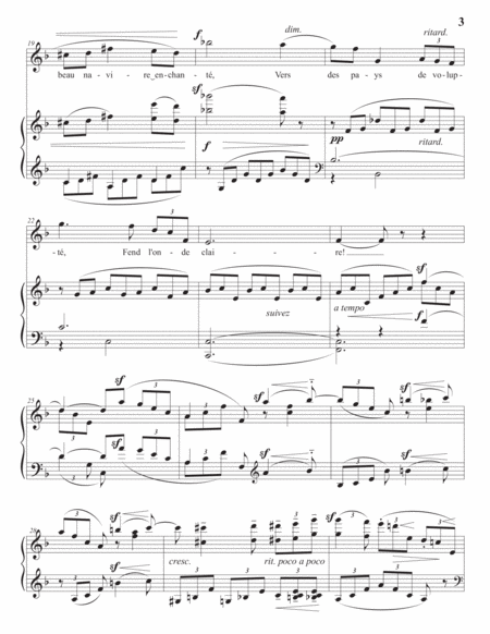 CHABRIER: L'île heureuse (transposed to F major)