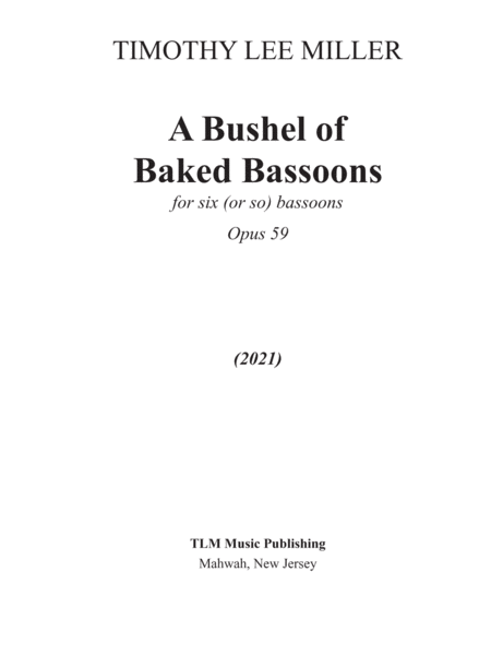 A Bushel of Baked Bassoons image number null