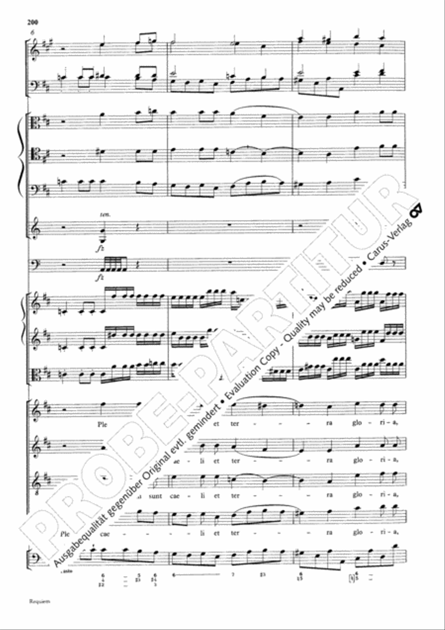 Requiem 4-Part scores gallery preview page 207