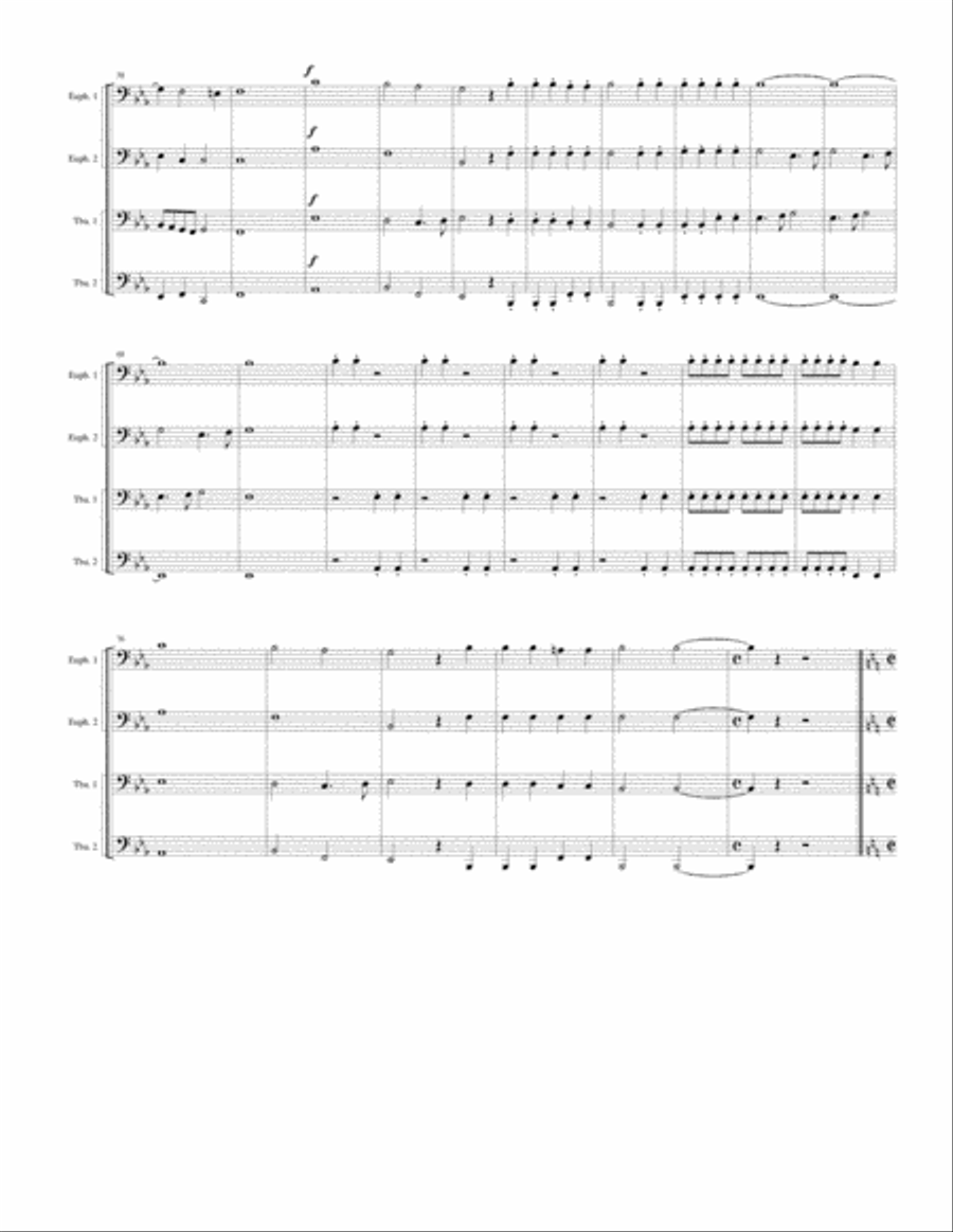 Duex for Des Prez Duex for Des Prez Brass Ensemble scores gallery preview page 3