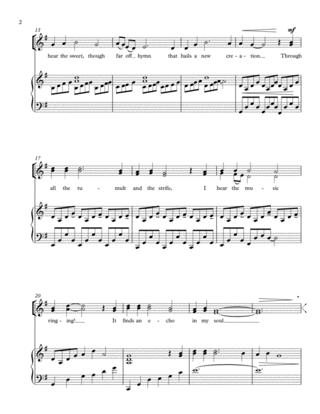 How Can I Keep From Singing - SATB and piano image number null