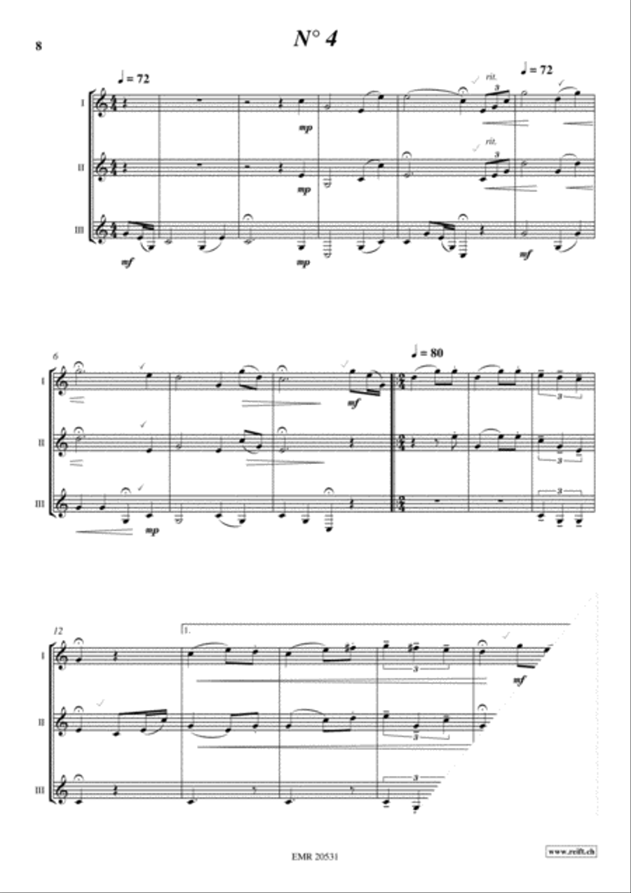 6 Trios Thalwil Alphorn scores gallery preview page 6