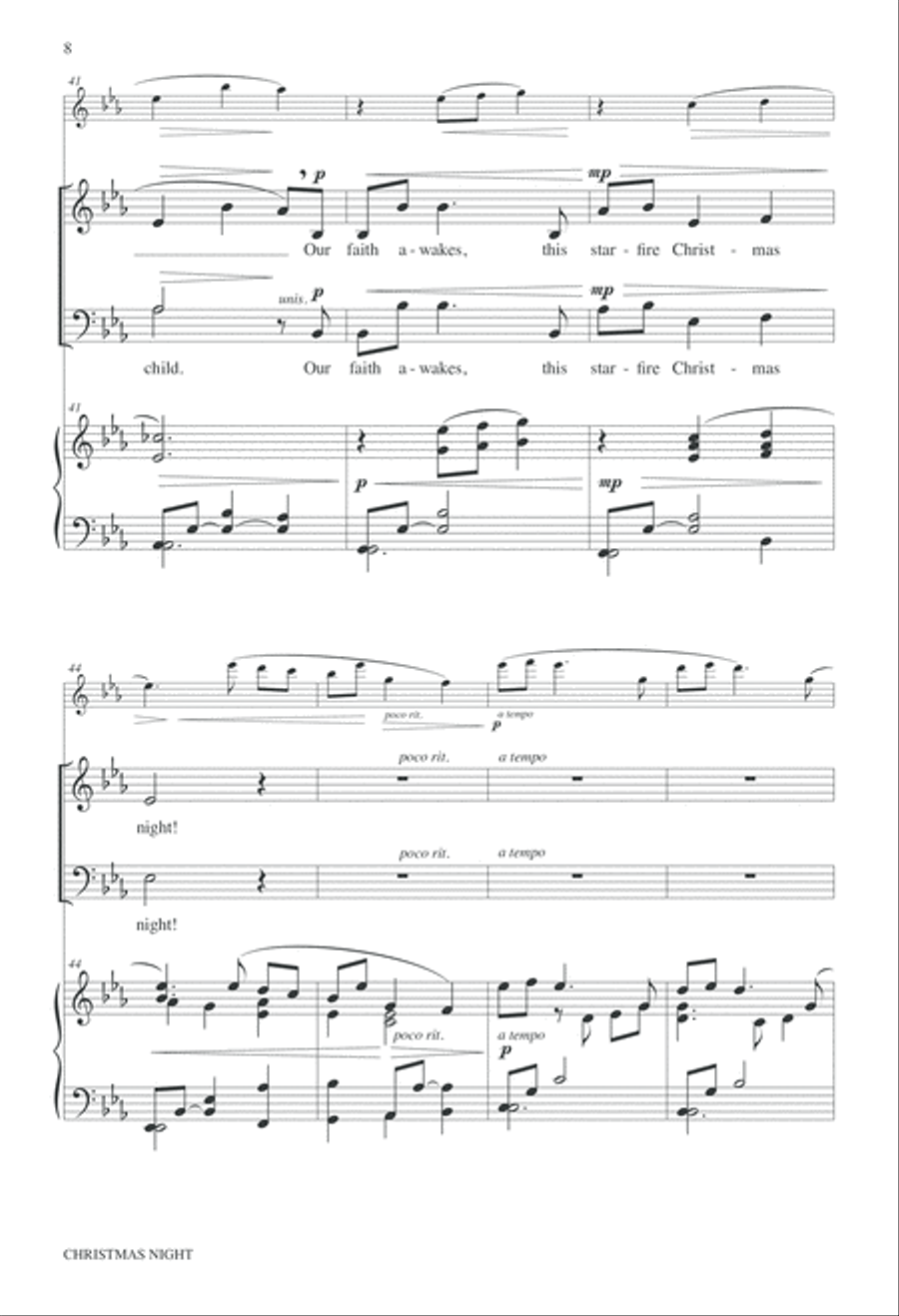Christmas Night Christmas Night 4-Part scores gallery preview page 8