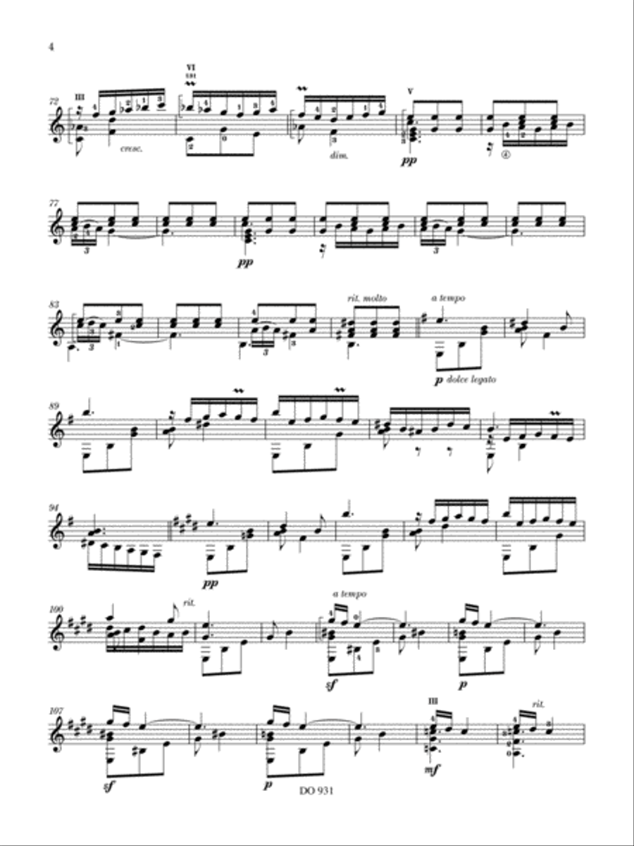 The Music of Albéniz, vol. 1, from opus 47 Classical Guitar scores gallery preview page 5