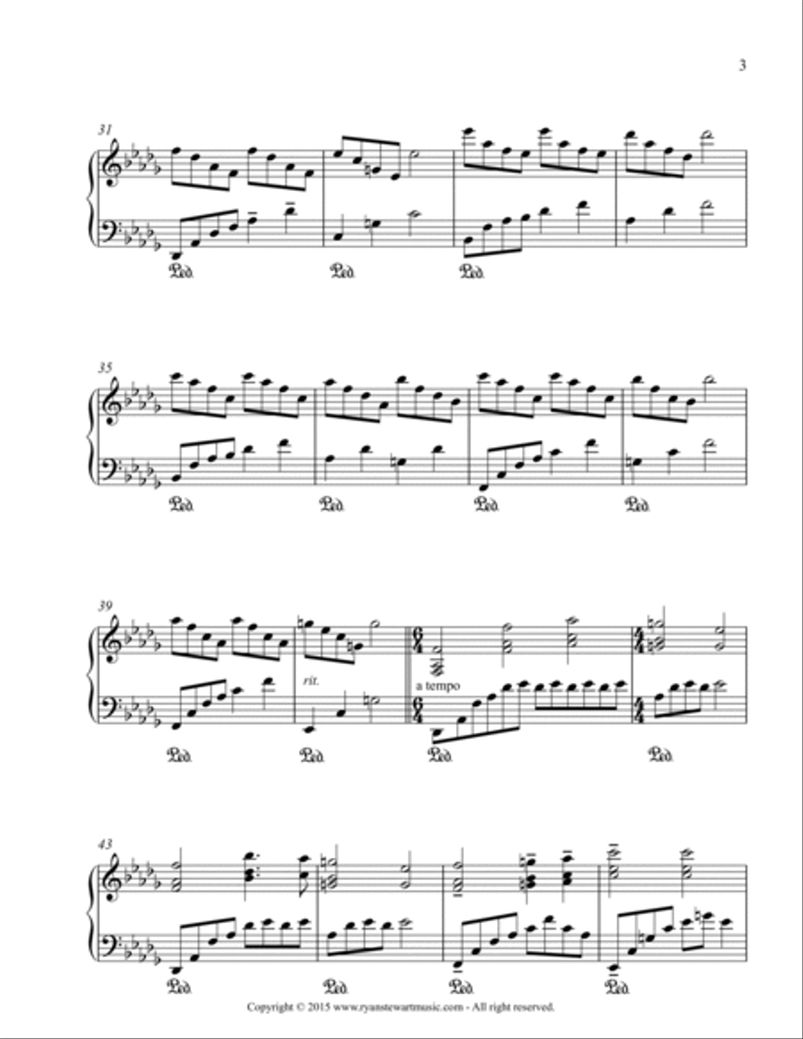 Autumn (Solo Piano) Autumn (Solo Piano) Piano Solo scores gallery preview page 3