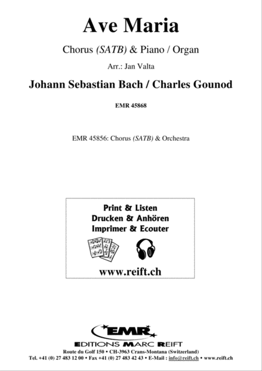 Ave Maria 4-Part scores gallery preview page 2