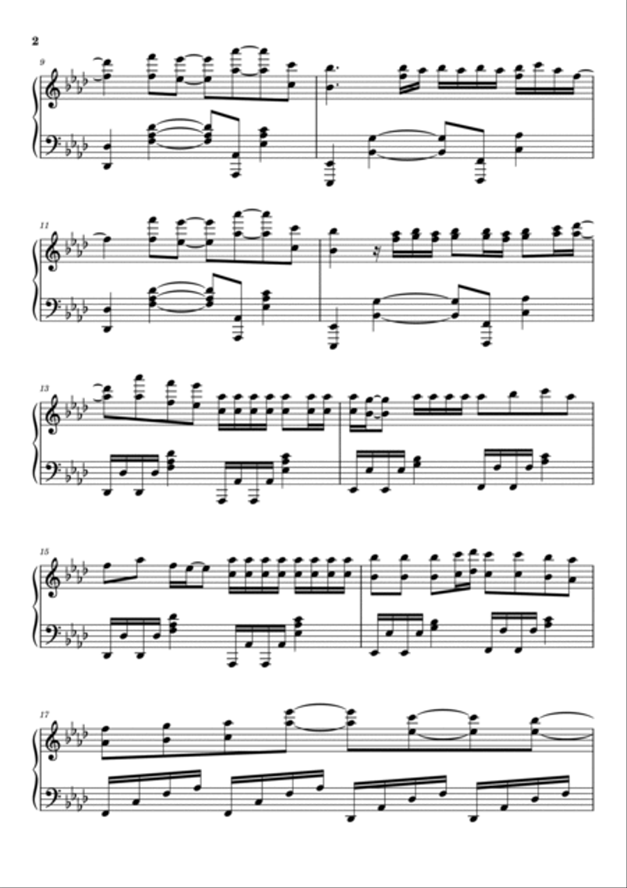 Heart Attack Heart Attack Piano Solo scores gallery preview page 2