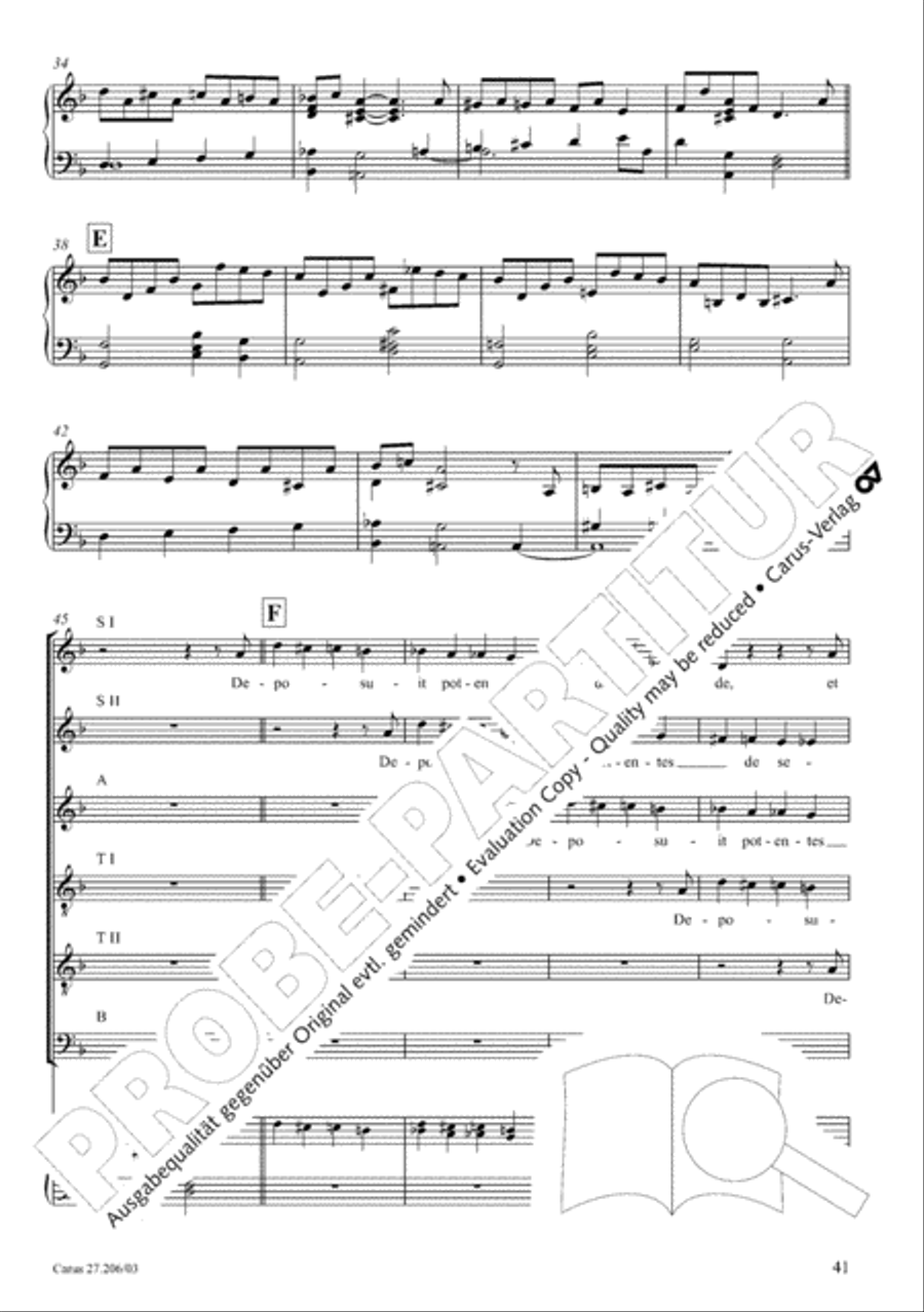 Magnificat Magnificat 4-Part scores gallery preview page 42