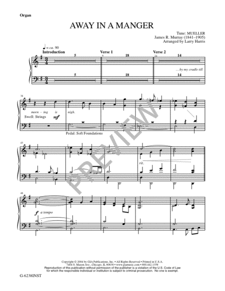 Away in a Manger - Full Score and Parts