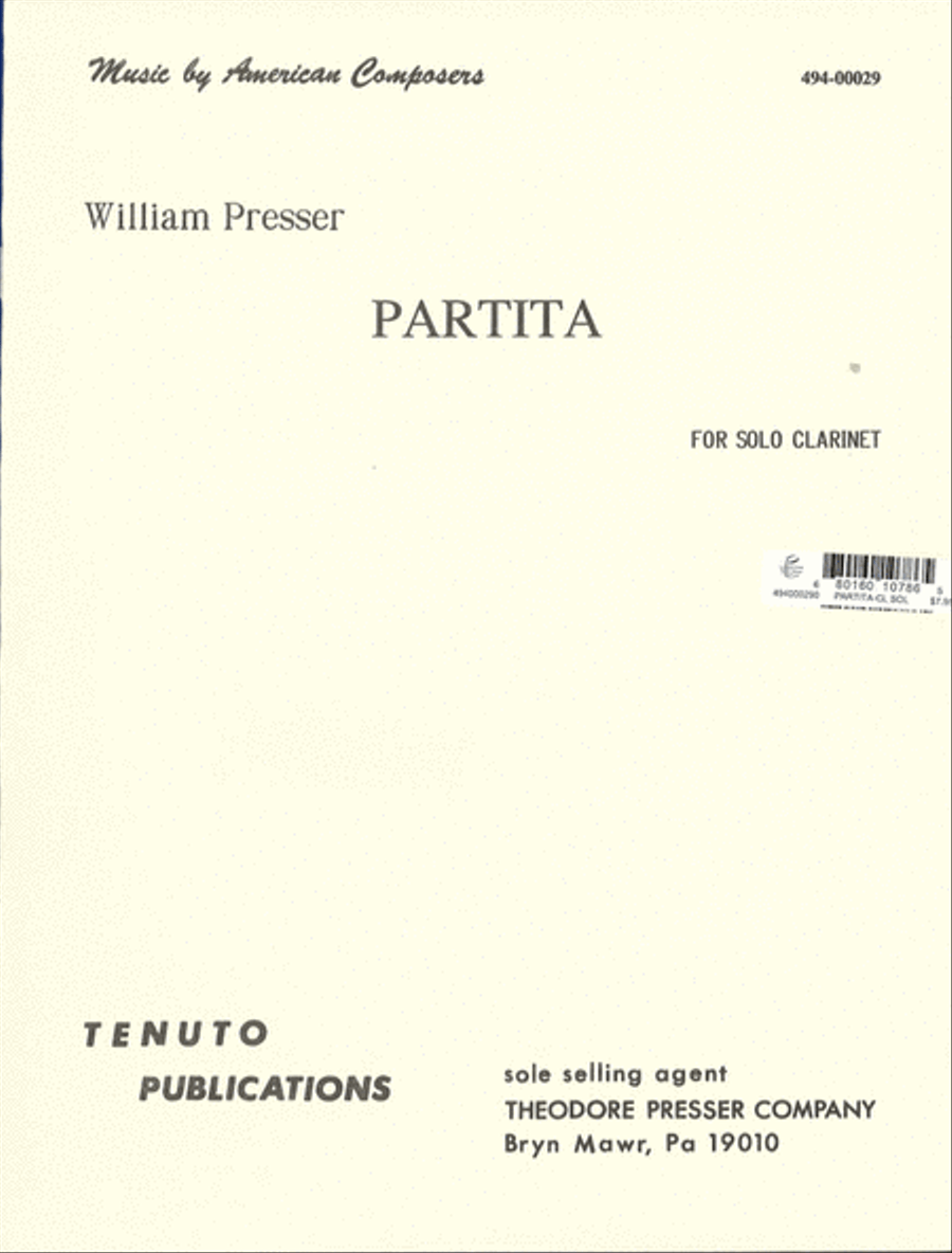 Partita Chamber Music scores gallery preview page 1