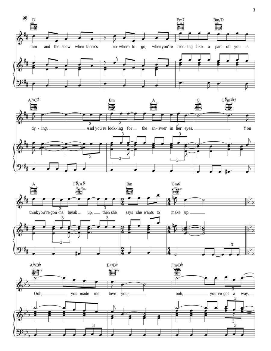 Things We Do For Love Piano, Vocal, Guitar scores gallery preview page 3
