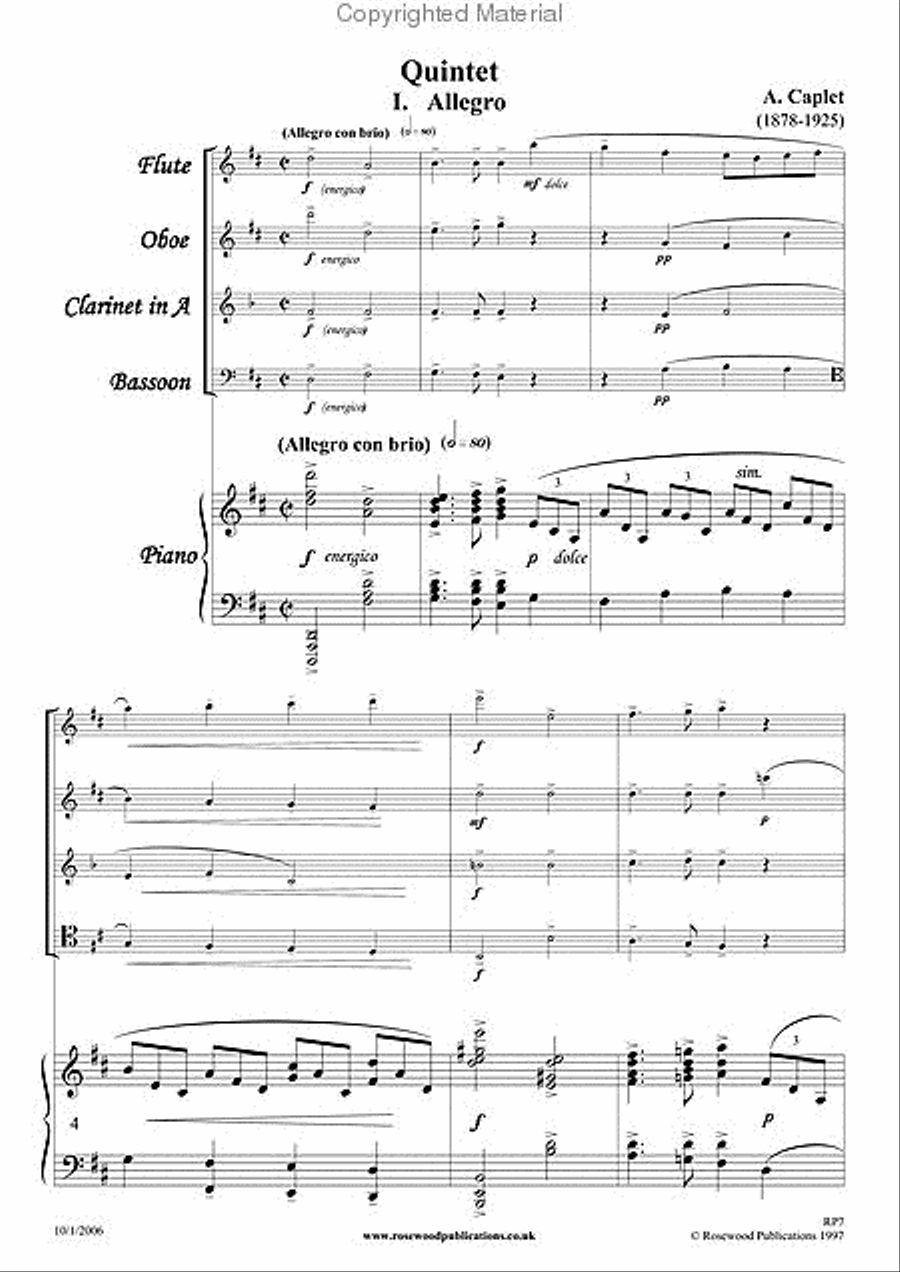 Quintet Quintet Bassoon scores gallery preview page 2