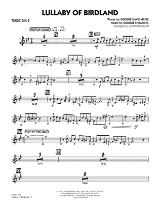 Lullaby Of Birdland - Tenor Sax 2
