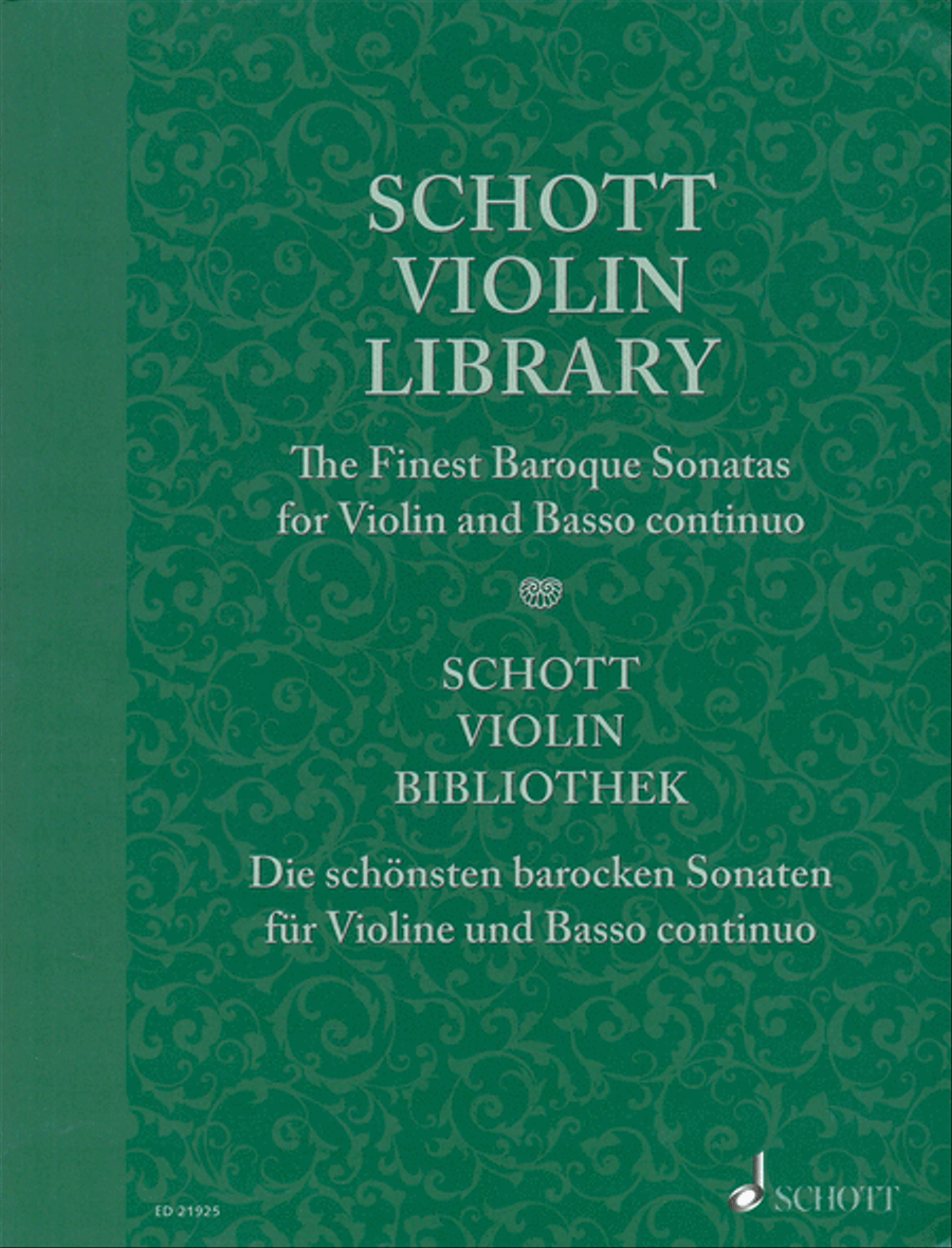 Schott Violin Library - The Finest Baroque Sonatas Violin scores gallery preview page 1