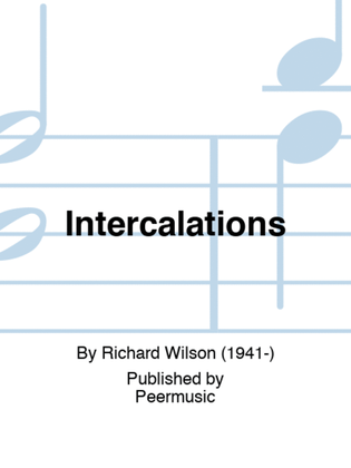 Book cover for Intercalations