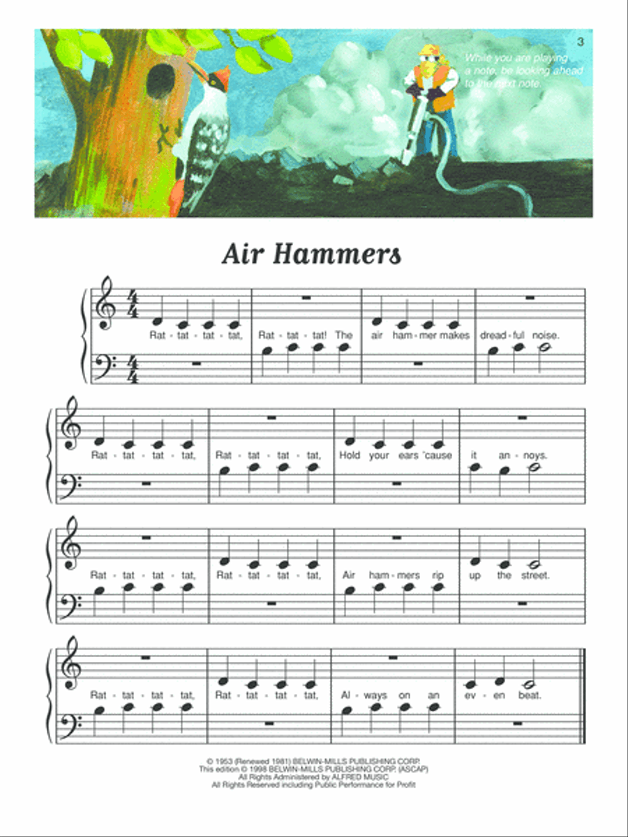 Sight Reading, Book 1 Piano Method scores gallery preview page 3